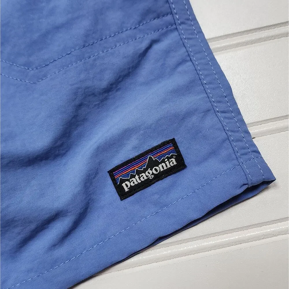 NWT Patagonia Kids Baggies Shorts 5" Lined-Abundant Blue Size L (12) - Picture 7 of 8